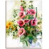 Artland Artprint Bloemen samenstelling I als artprint op linnen, poster in verschillende formaten maten roze 60 cm x 80 cm