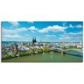 Artland Artprint op linnen Keulen Rijn Panorama gespannen op een spieraam blauw
