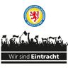 Wall-Art Wandfolie Eintracht Brunswijk fans logo (1 stuk) multicolor 100 cm x 90 cm x 0,1 cm