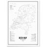 WIJCK. poster The Netherlands - Beer Map (30x40 cm) 000