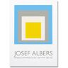 LATAFA Beroemde Josef Albers Poster en Prints《Multicolor Square》Wandkunst Josef Albers Canvas Schilderij Josef Albers Foto's Home Decor 50x70cmx1 Geen Frame