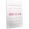 ART canvas foto "Profite de la Vie", moderne stijl, typografisch, roze/wit, 40 x 60 cm