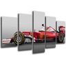 Cuadros Camara MULTI Wood Printings Art Print Box Framed Picture Wall Hanging (Total Size: 165 x 62 cm), Formula 1 car, Ferrari F1, Sebastian Vettel Framed And Ready To Hang ref. 26553