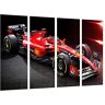 Cuadros Camara Ferrari SF-23 2023, Sainz, Leclerc, 131 x 62 cm, moderne foto, ref. 27429