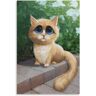 Orjdjz Wxkbl Margaret Keane de kat Poster Margaret Keane kunst aan de muur Margaret Keane Prints Abstract schilderij Canvas voor Home Decor foto 50x70cmx1 geen Frame