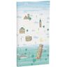 Eiffel Textile Eiffel baby Italia canvas, 27 x 52 cm, blauw/groen