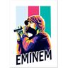 ART Decoratieve Afbeelding Eminem Rapper van @wpapmalang van plexiglas, 3 mm, maat S, 21 x 30 cm, decoratieve poster voor slaapkamer