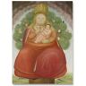 INOMAK Fernando Botero Poster "Madonna met Kind" Schilderij Fernando Botero Canvas Wall Art Fernando Botero Prints Home Art Picture Decor 50x70cm Geen lijst