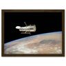 Artery8 Hubble Space Telescope Image The Hubble's Final Release Over Earth By Space Shuttle Atlantis Crew In 2009 Servicing Mission 4 Artwork Framed Wall Art Print A4