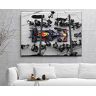 VVSUN Motorsport Max Verstappen Canvas, Formule 1 Wall Art, Verstappen Pit Stop Art Print, Formule 1 Canvas 60X80cm 24x32inch geen Frame