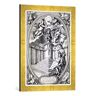 kunst für alle Ingelijste foto van Simon II Gribelin "Dedicatory engraving to Gottfried Finger, 1688", kunstdruk in hoogwaardige handgemaakte fotolijst, 40x60 cm, goud raya