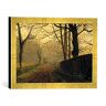 kunst für alle Ingelijste foto van John Atkinson Grimshaw "Stapleton Park, near Pontrefact, Leeds", kunstdruk in hoogwaardige handgemaakte fotolijst, 40x30 cm, goud raya