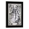 kunst für alle Ingelijste afbeelding van Simon II Gribelin Dedicatory Engraving to Gottfried Finger, 1688 inch, kunstdruk in hoogwaardige handgemaakte fotolijst, 30 x 40 cm, mat zwart