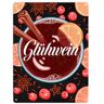 speecheese Glühwein met ingrediënten motief decoratief metalen bord XXL in 28x38 cm voor de kersttijd om liefhebbers van glühwein een geschenk te geven en de keuken of de glühweinstand