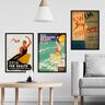 Nacnic poster vintage. Oude posters met advertenties. Vintage poster Leer zwemmen. A3-formaat