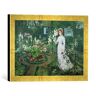 kunst für alle Ingelijste foto van John Atkinson Grimshaw "The Rector's Garden, Queen of the Lilies, 1877", kunstdruk in hoogwaardige handgemaakte fotolijst, 40x30 cm, goud raya