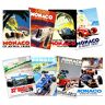 Artery8 Monaco Grand Prix Classic Racing Motor Sport Advertentie Gemengd Home Decor Premium Wall Art Poster Pack van 8