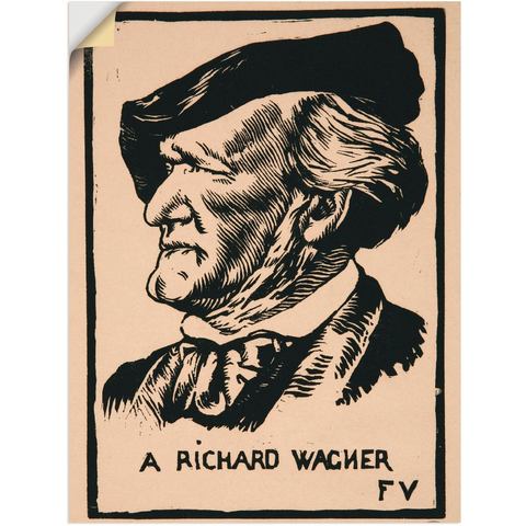 Artland artprint »Ein Richard Wagner. 1891«  - 29.99 - beige
