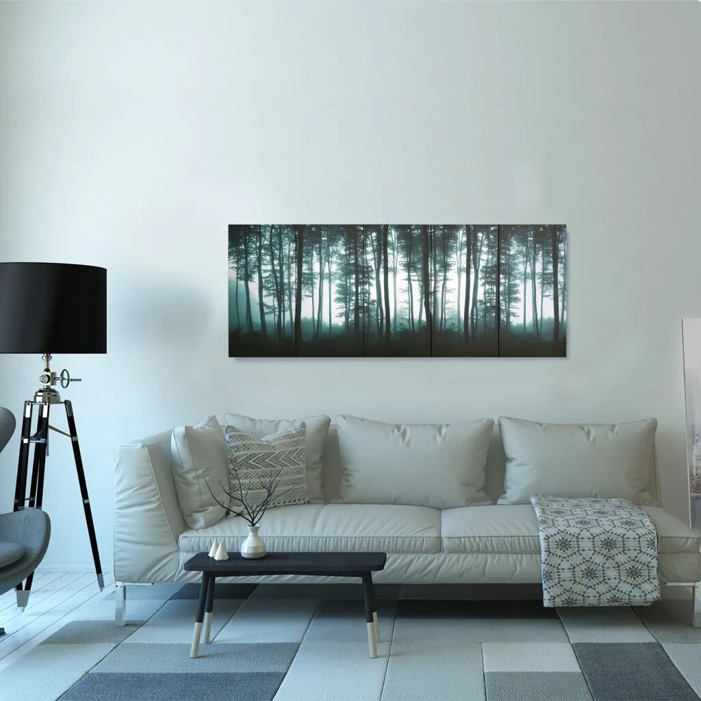 vidaXL Wandprintset bomen 150x60 cm canvas meerkleurig