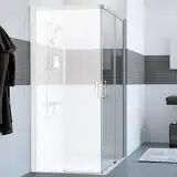 HÜPPE Classics 2 Gleittüreckeinstieg 2-teilig 1/2 Rechtsbefestigung EasyEntry Echtglas 95 x 200 cm  B: 95 H: 200 cm  C25209087322