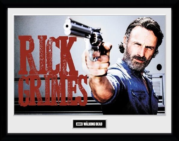 GB Eye poster in lijst The Walking Dead Rick Grimes 30 x 40 cm - Zwart