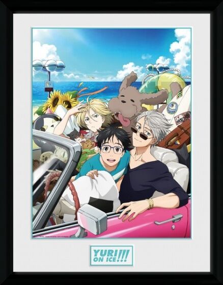 GB Eye poster in lijst Yuri on Ice Car 30 x 40 cm - Zwart