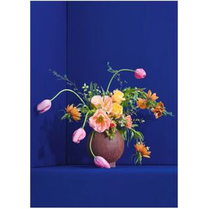 Paper Collective Blomst 01 Blue poster 50x70 cm