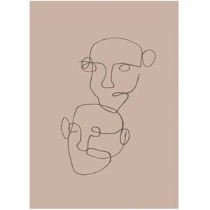 Scandi Living Figurative poster beige 30x40 cm