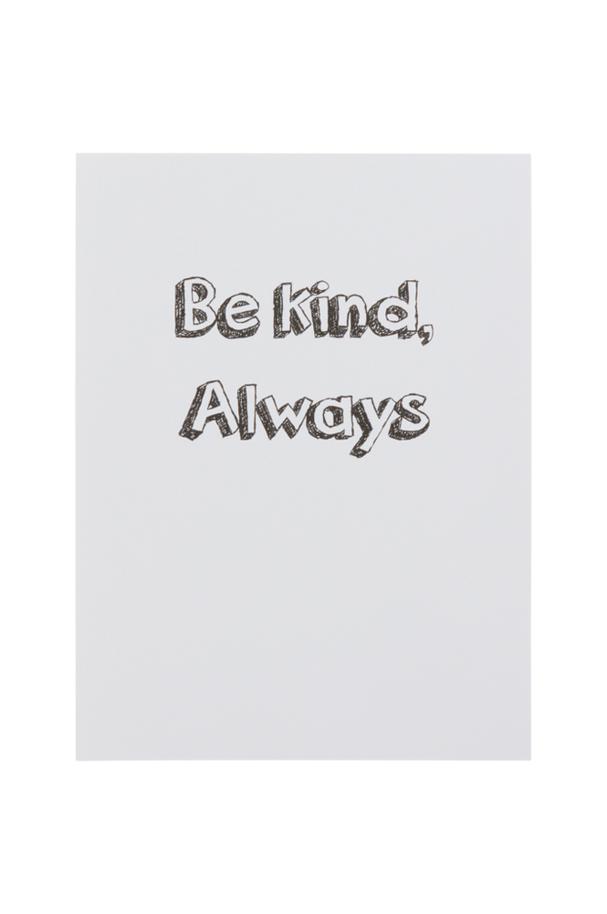 KINDNESS poster 30x40 cm Svart/hvit