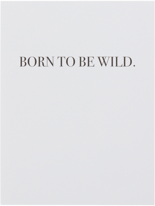 WILD poster 30x40 cm Svart/hvit