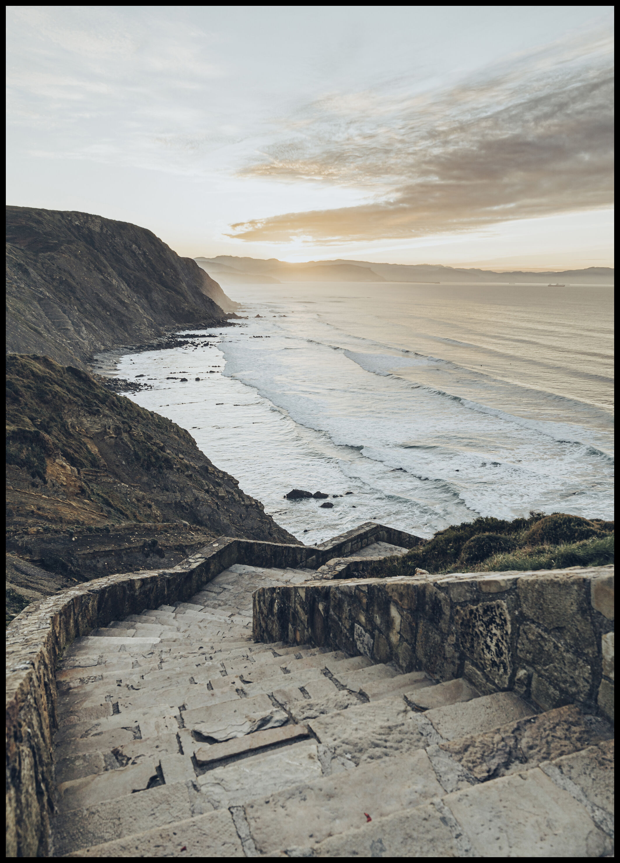 Lagervaror egen produktion Stairs To The Ocean Plakat (50x70 Cm)