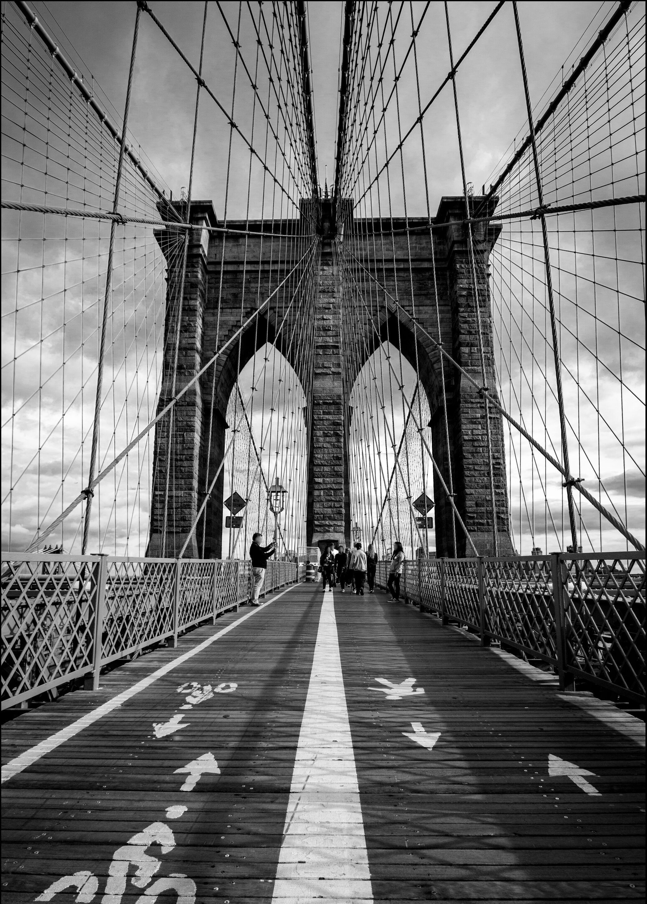 Lagervaror egen produktion Brooklyn Bridge Plakat (21x29.7 Cm (A4))