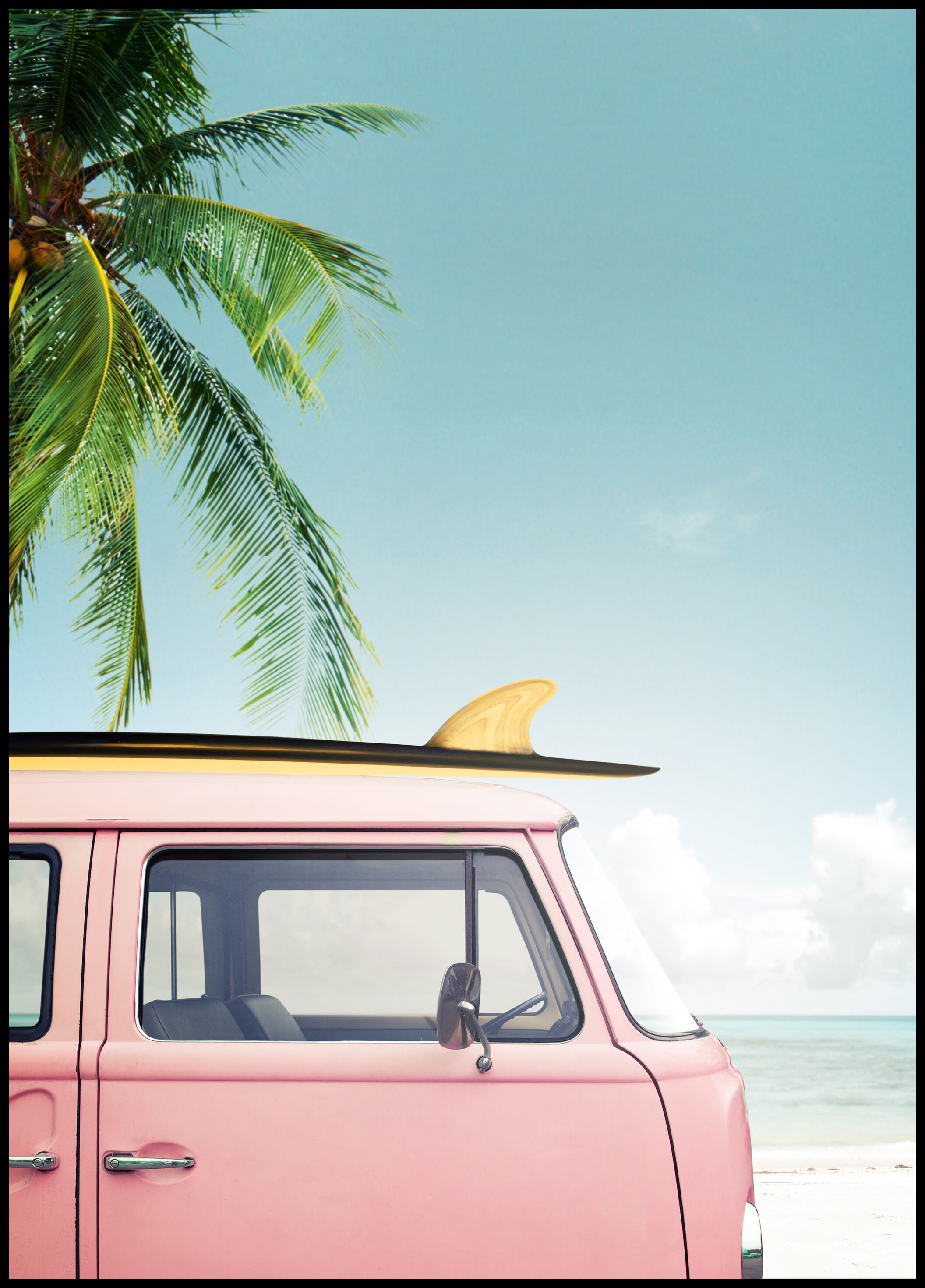 Lagervaror egen produktion Leisure Trip - Pink Plakat (21x29.7 Cm (A4))