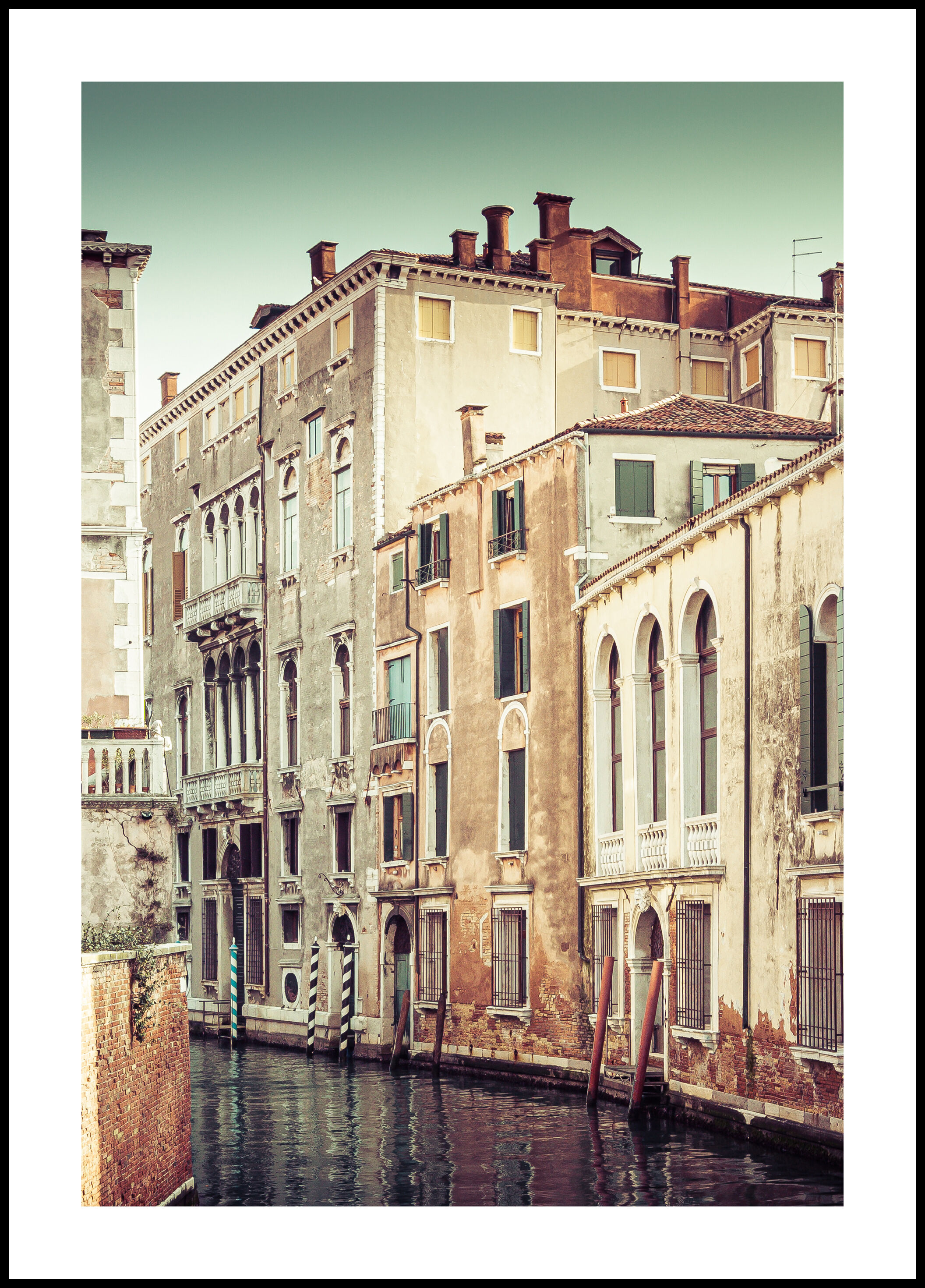 Lagervaror egen produktion Canal In Venice Plakat (50x70 Cm)