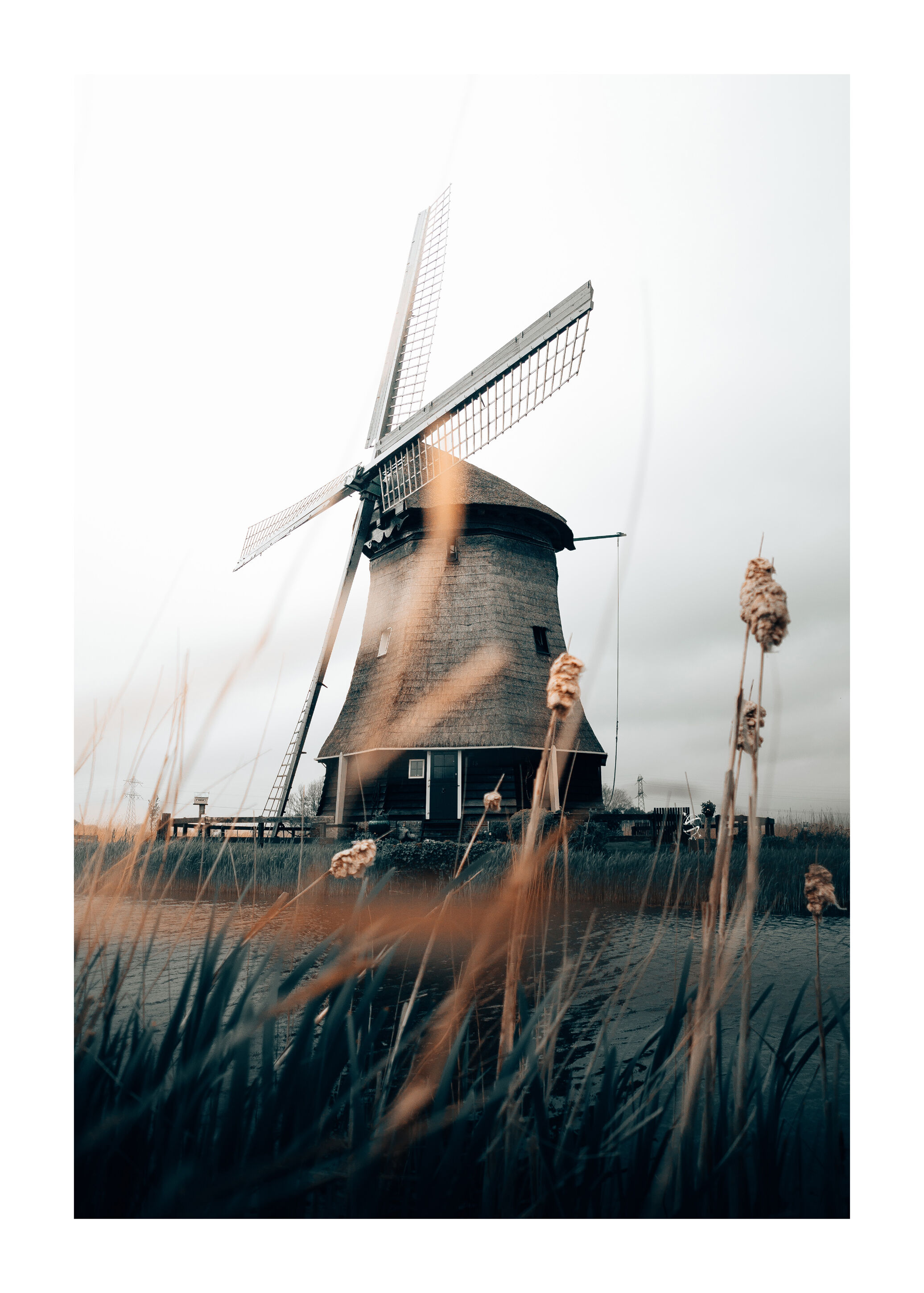 Lagervaror egen produktion Dutch Windmill Plakat (40x50 Cm)