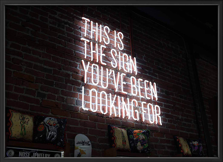 Lagervaror egen produktion The Sign Plakat (21x29.7 Cm (A4))