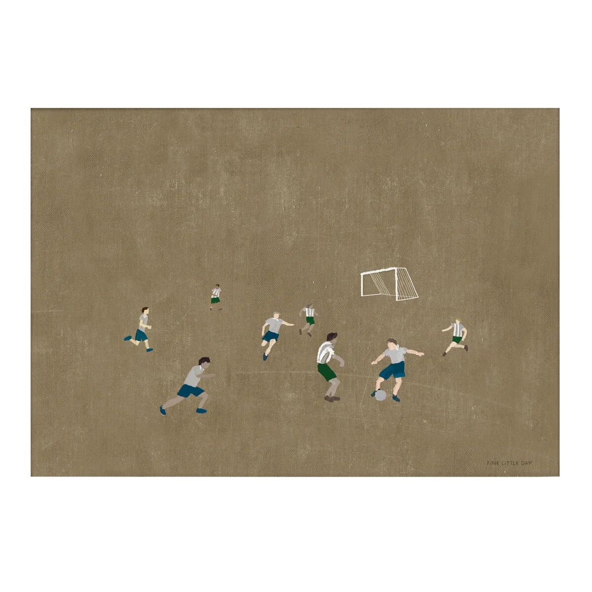 Fine Little Day Soccer poster 50x70 cm Brun