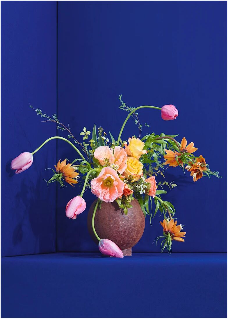 Paper Collective Blomst 01 Blue poster 50x70 cm