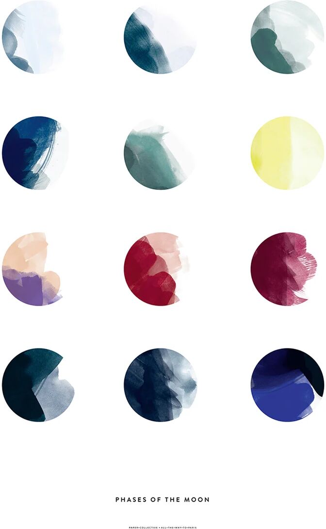 Paper Collective Moon Phases poster 50x70 cm