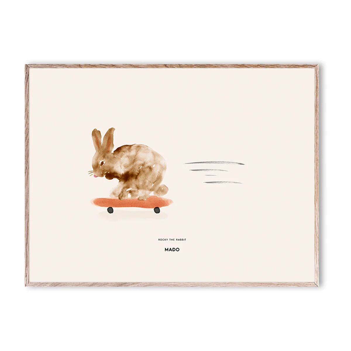 Paper Collective Rocky the Rabbit plakat 30 x 40 cm