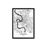 Nacnic Póster Mapa de Dusseldorf (A4)