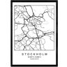 Nacnic Póster Mapa Stockholm (A4)