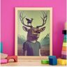 Nacnic Poster De Deer No Surrealismo Cinematográfico Ilustrações E Gravuras De Desenhos Animados Abstratos E Artísticos Para A3