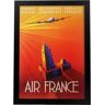 Nacnic Póster Vintage da França e Itália. Viaje com a Air France.