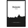 Nacnic Póster con mapa de Helsinki Finlandia (A4)