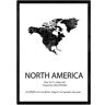 Nacnic Póster de Norteamérica (A3)