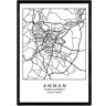 Nacnic Póster Mapa Amman (A3)