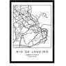 Nacnic Póster Mapa Rio de janeiro (A4)