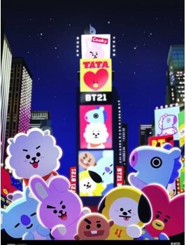 Bt21 Print 30X40 cm Time Square