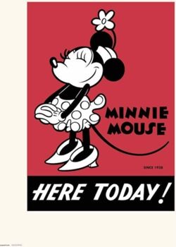 Disney Poster ERIK EDITORES P30X40CM0353 Minnie 90 (30 x 40 cm)